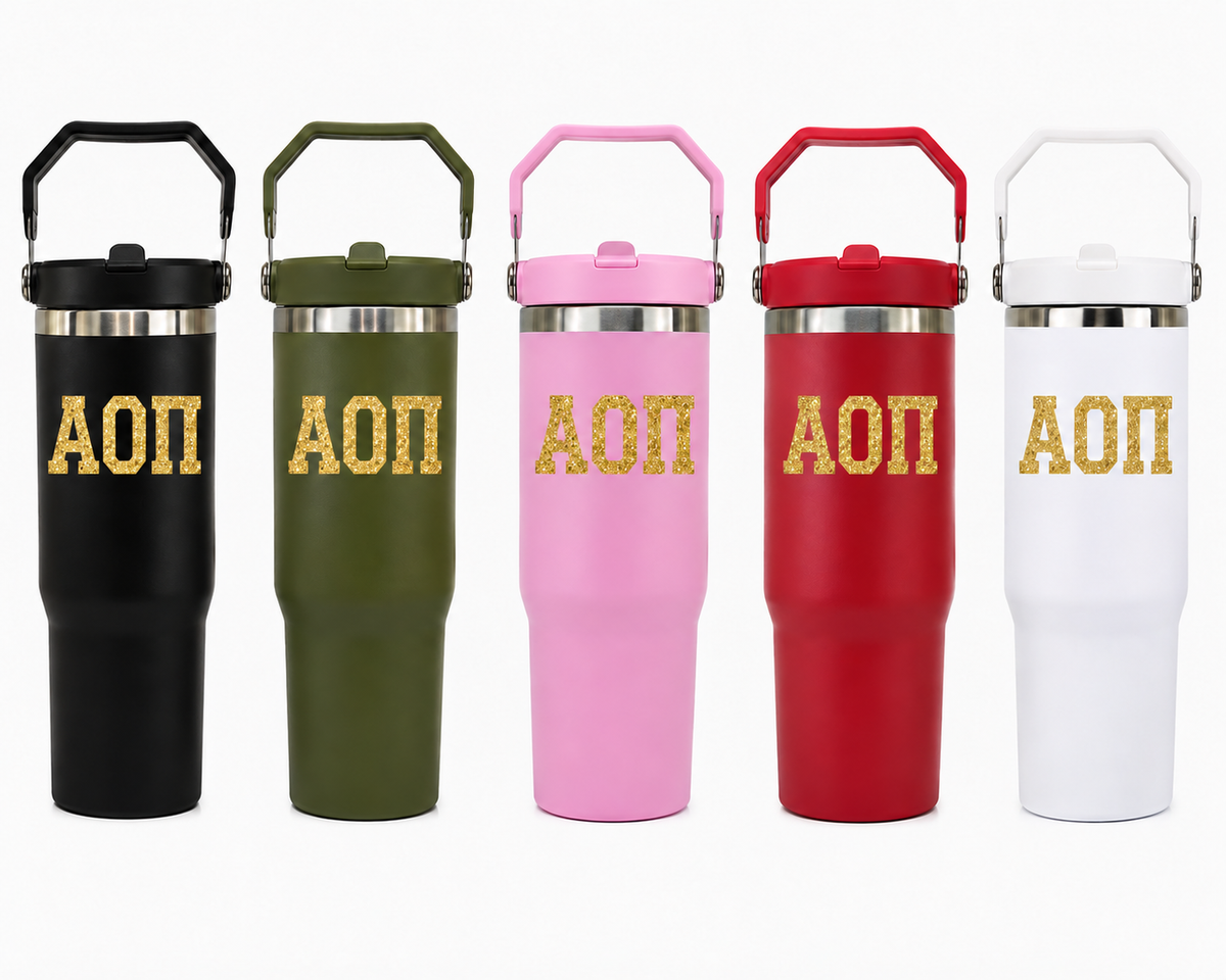Alpha Omicron Pi Greek Sorority and Fraternity Tumblers