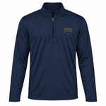 Somerset Avenir Collegiate EST. 2025 PosiCharge Competitor Quarter-Zip generated garment mockup in Navy.