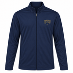 Somerset Avenir Collegiate EST. 2025 Sport-Wick Fleece Full-Zip Jacket generated garment mockup in Navy.