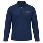 Somerset Avenir Collegiate EST. 2025 Sport-Wick Stretch Quarter-Zip generated garment mockup in Navy.
