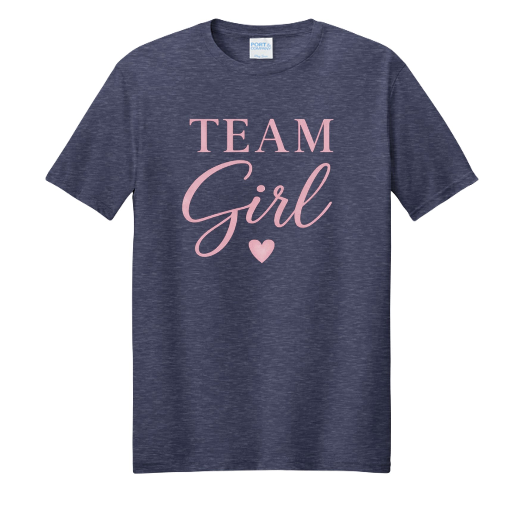 Team Navy Heather - PC455 - FRONT
