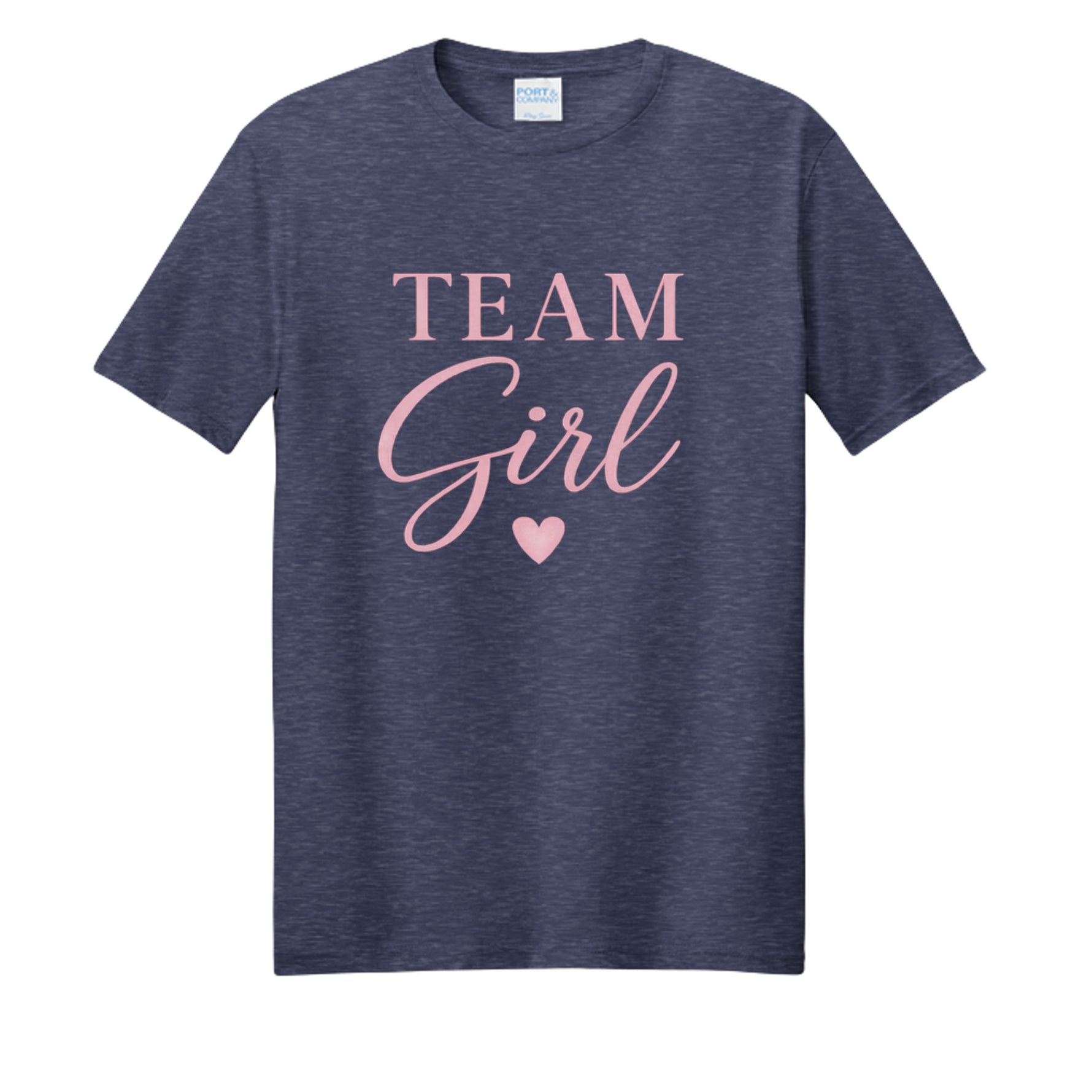 Team Navy Heather - PC455 - FRONT