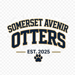 Somerset Avenir Collegiate EST. 2025 original logo reference; garment mockup pending.