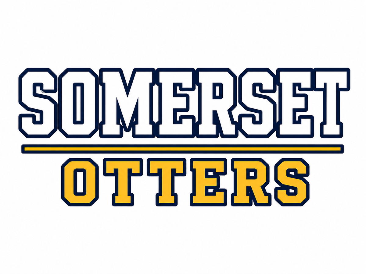 Somerset Avenir Straight Collegiate original logo reference; garment mockup pending.