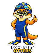 Swimming otter artwork for personalized Somerset Avenir bottles. Design reference only; not a bottle mockup.
