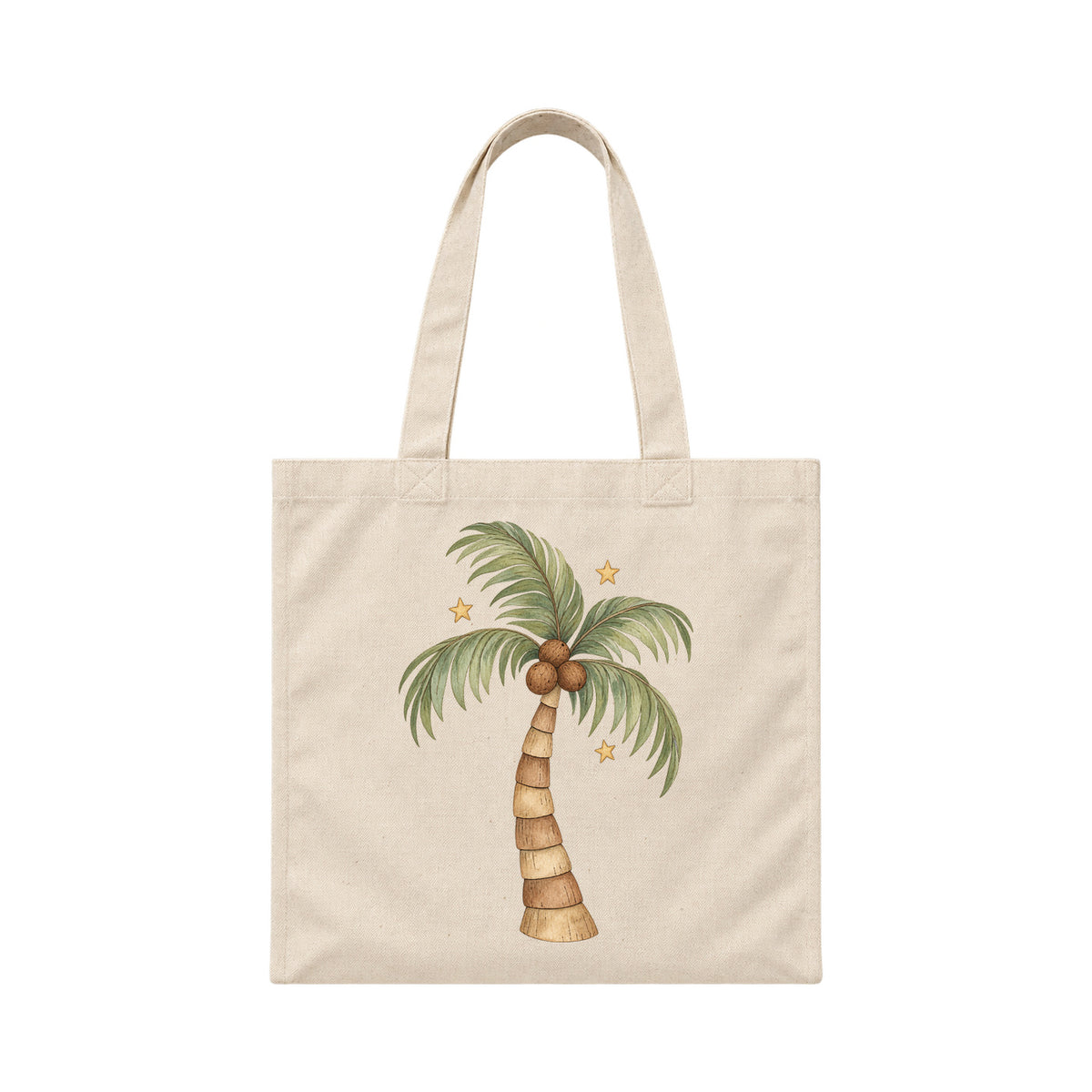 Storybook — Alphabet Palm — Canvas Tote / Natural
