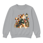 Storybook — Campus Book Cat — Classic Youth Sweatshirt / Athletic Heather