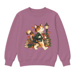 Storybook — Campus Book Cat — Premium Youth Sweatshirt / Mauvelous