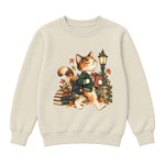 Storybook — Campus Book Cat — Premium Youth Sweatshirt / Natural Heather