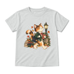 Storybook — Campus Book Cat — Youth T-Shirt / Ash