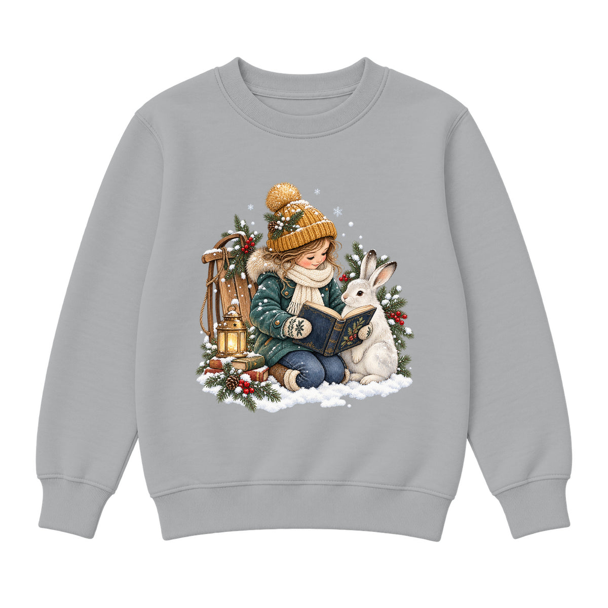 Storybook — Winter Reading Adventure — Classic Youth Sweatshirt / Athletic Heather