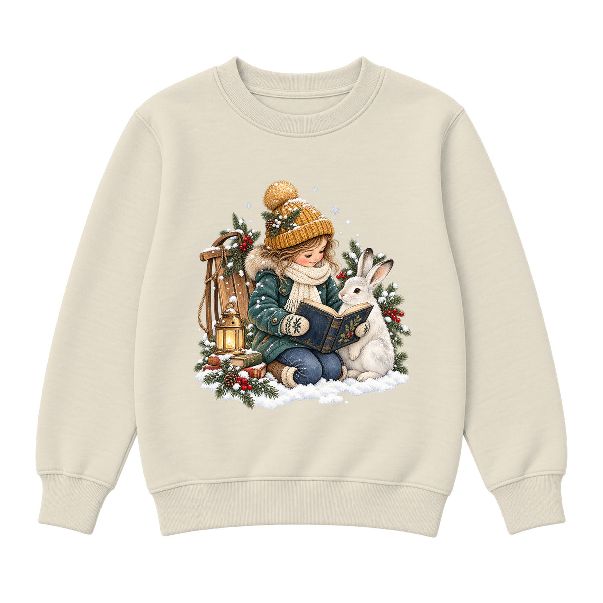 Storybook — Winter Reading Adventure — Premium Youth Sweatshirt / Natural Heather