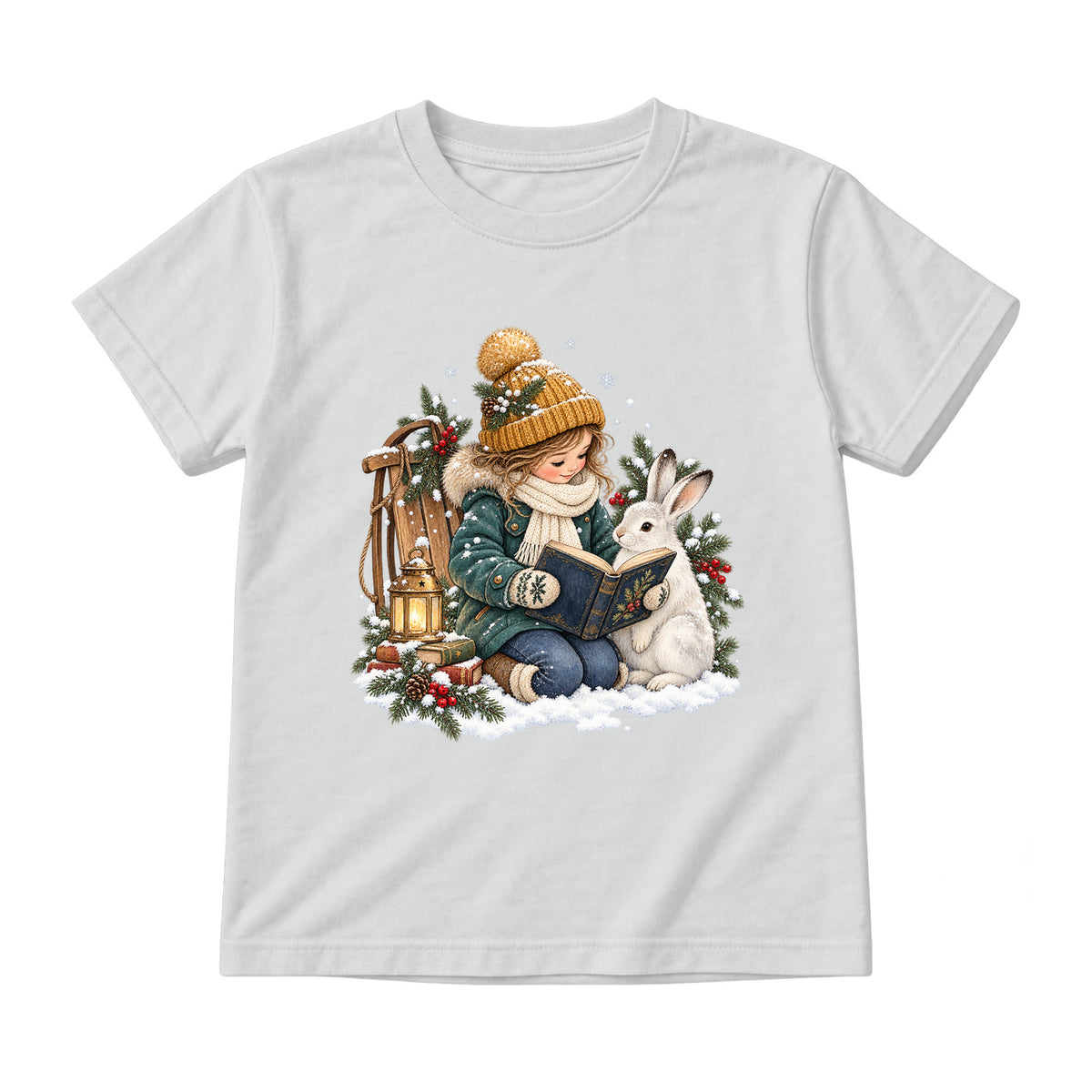 Storybook — Winter Reading Adventure — Youth T-Shirt / Ash