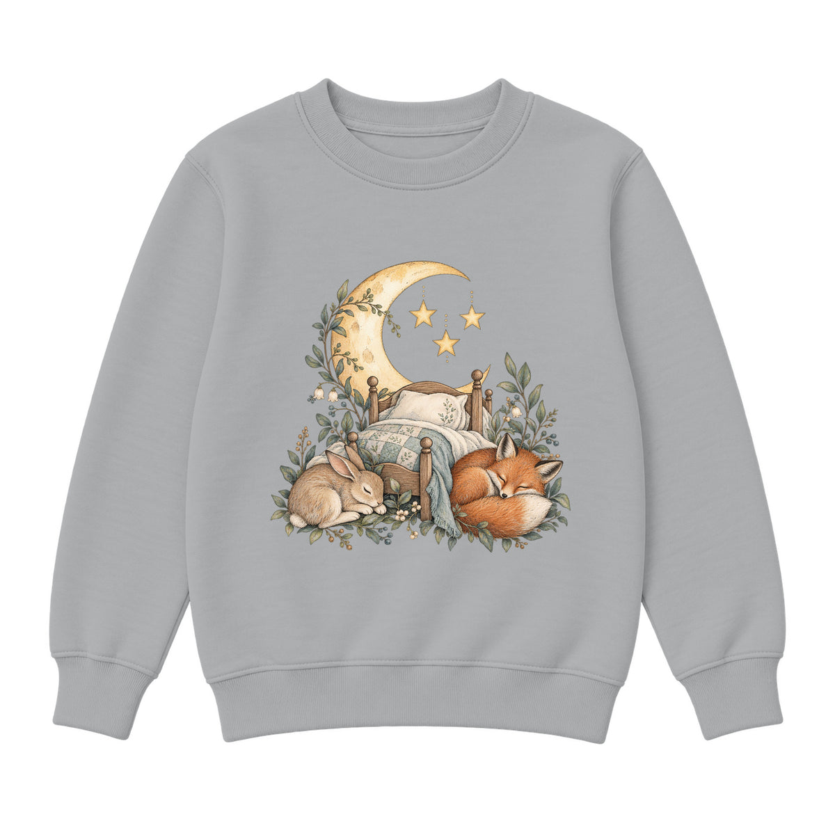 Storybook — Bedtime Woodland — Classic Youth Sweatshirt / Athletic Heather