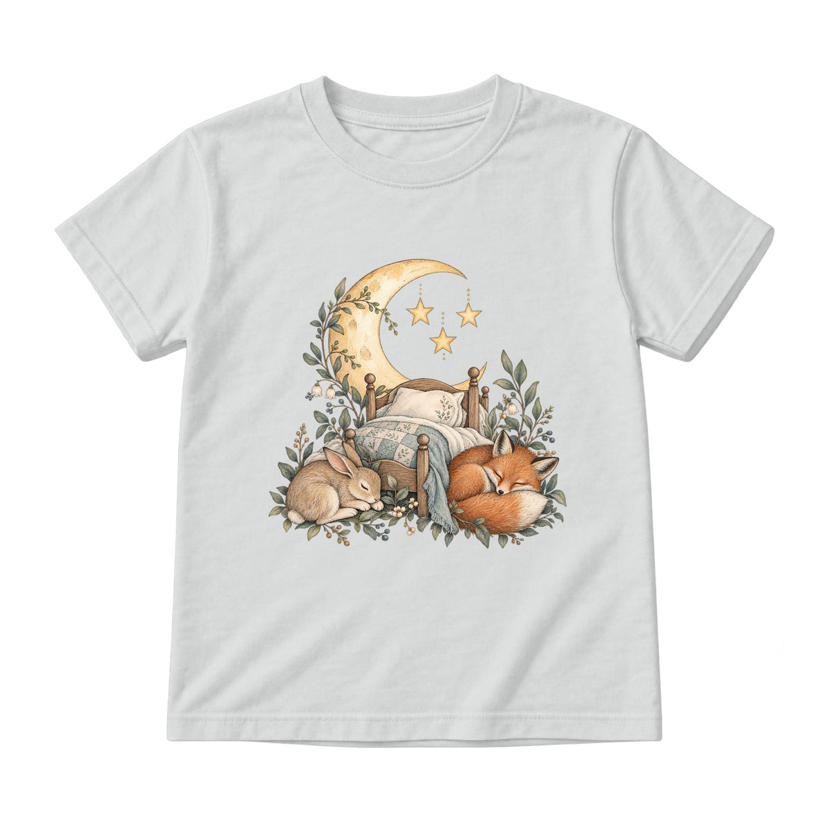 Storybook — Bedtime Woodland — Youth T-Shirt / Ash