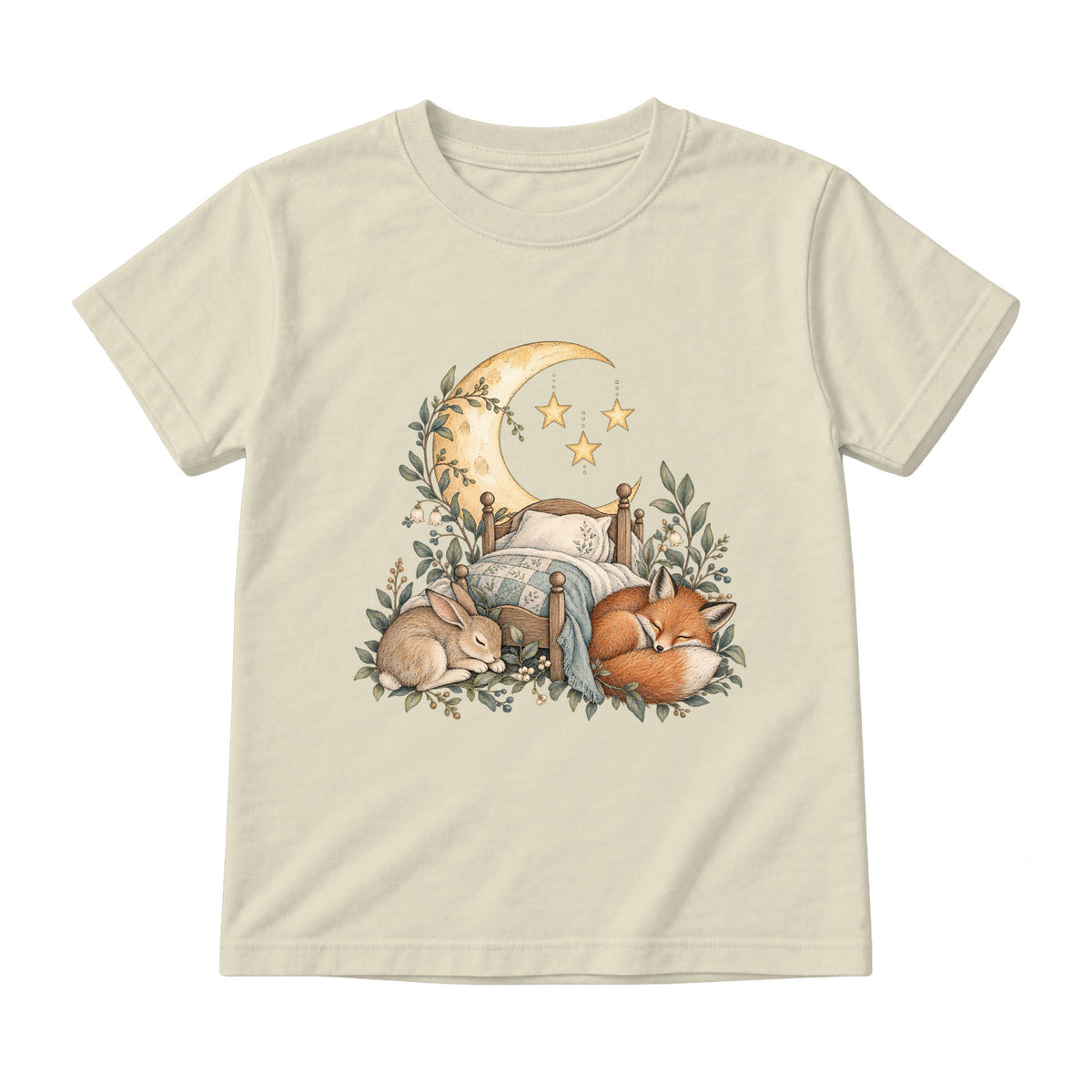 Storybook — Bedtime Woodland — Youth T-Shirt / Natural
