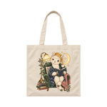 Storybook — Moonlight Alpaca Reader — Canvas Tote / Natural