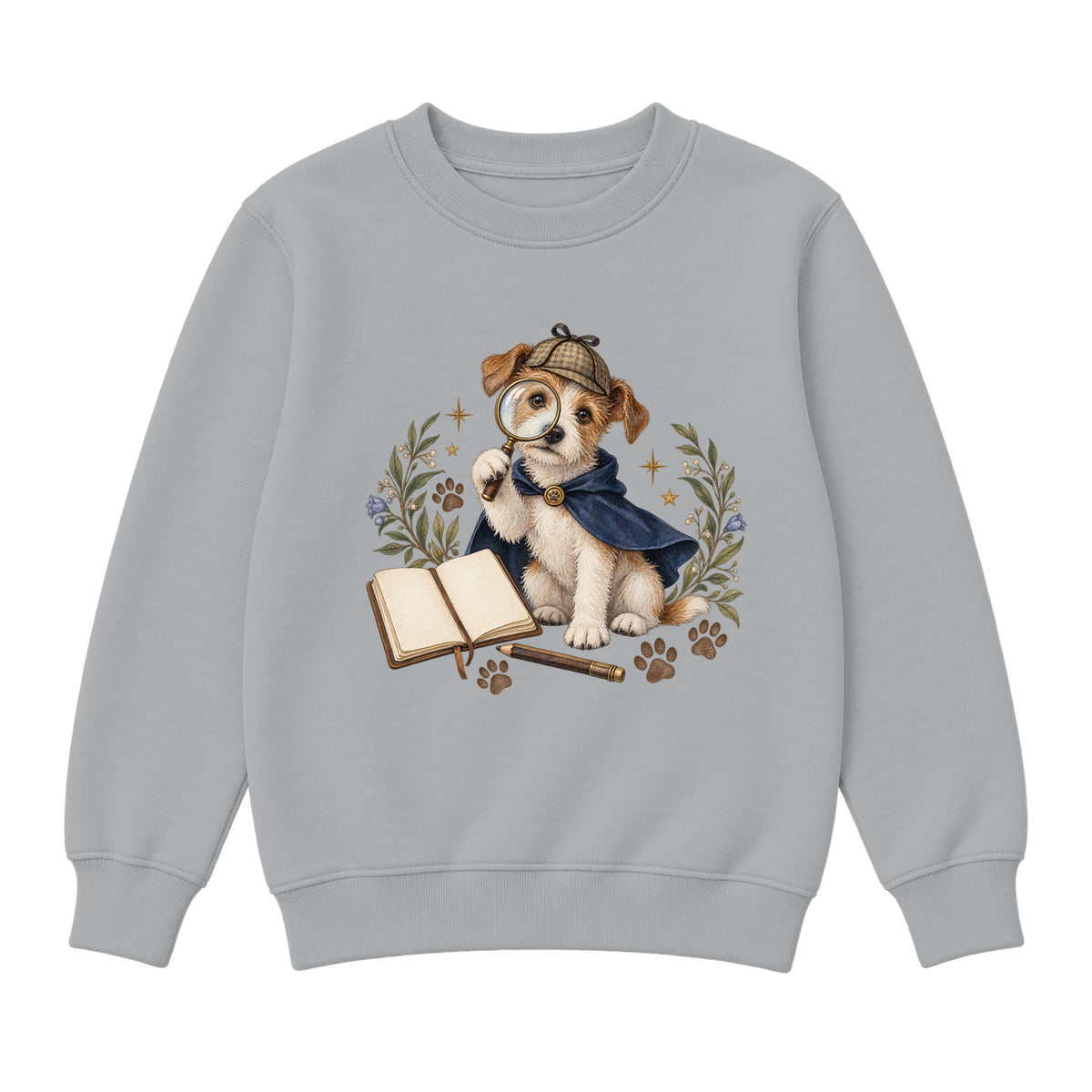 Storybook — Hero Dog Detective — Classic Youth Sweatshirt / Athletic Heather