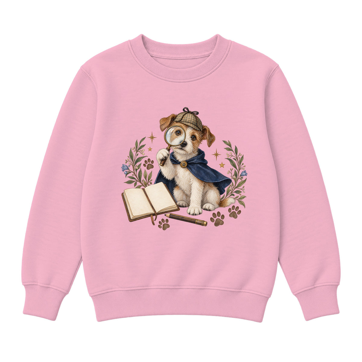 Storybook — Hero Dog Detective — Premium Youth Sweatshirt / Pink