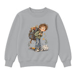 Storybook — Notebook School Days — Classic Youth Sweatshirt / Athletic Heather