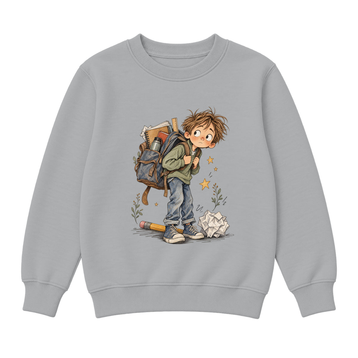 Storybook — Notebook School Days — Classic Youth Sweatshirt / Athletic Heather