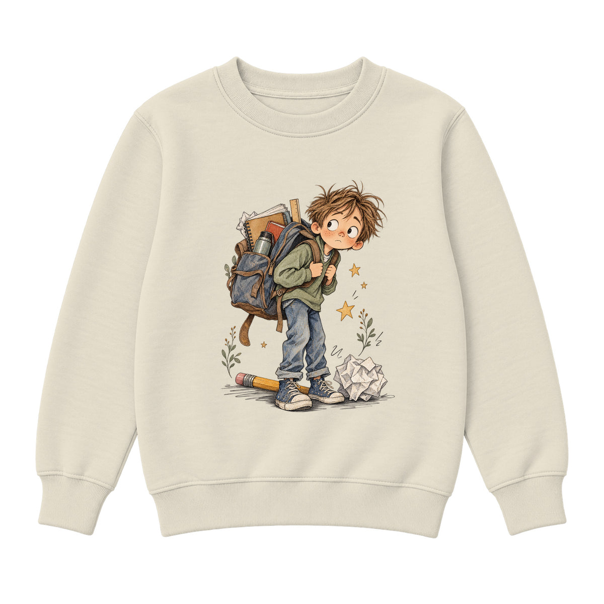Storybook — Notebook School Days — Premium Youth Sweatshirt / Natural Heather