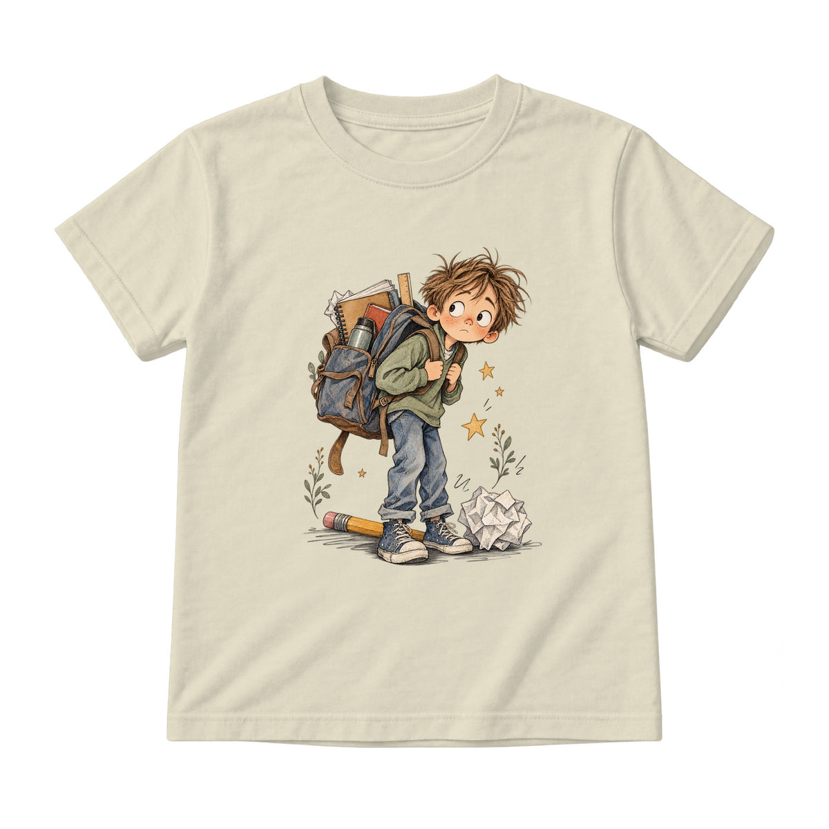 Storybook — Notebook School Days — Youth T-Shirt / Natural