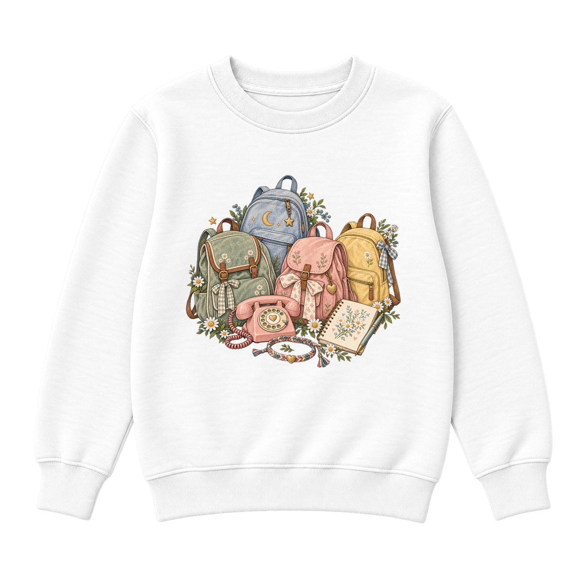 Storybook — Friendship Club — Classic Youth Sweatshirt / White