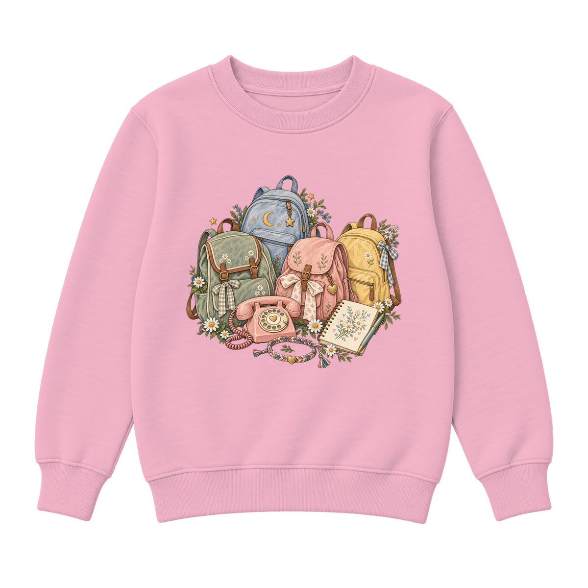 Storybook — Friendship Club — Premium Youth Sweatshirt / Pink