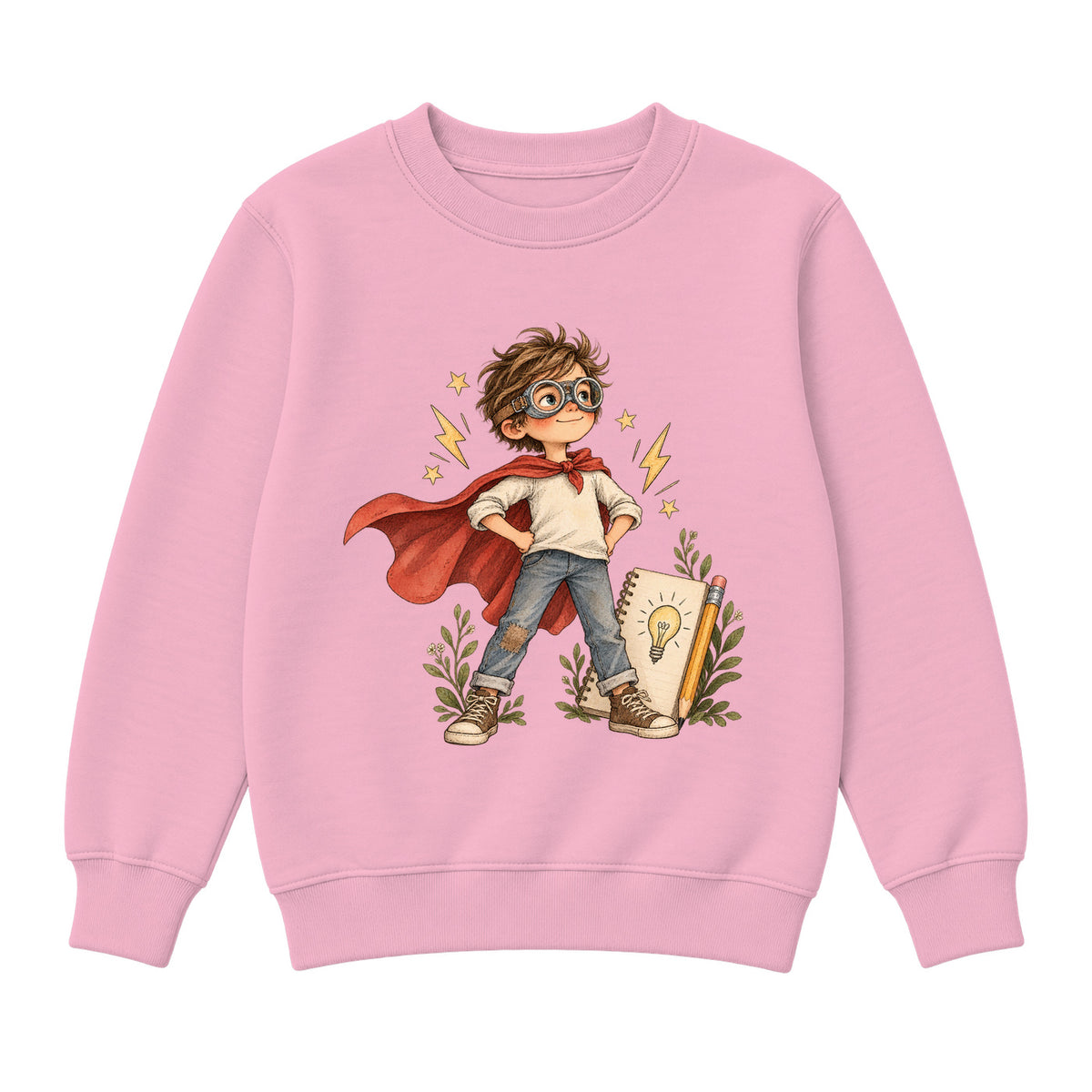 Storybook — Kid Superhero — Premium Youth Sweatshirt / Pink