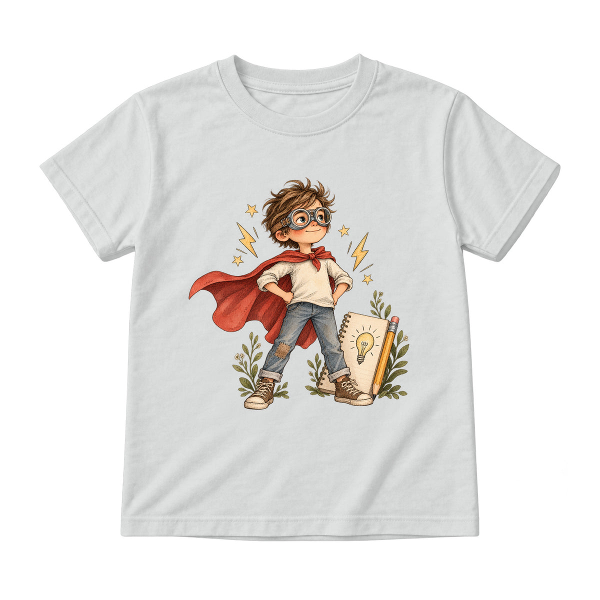 Storybook — Kid Superhero — Youth T-Shirt / Ash