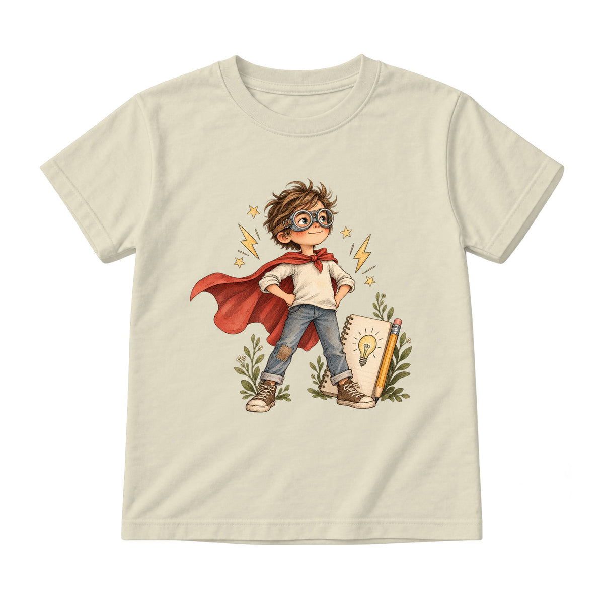 Storybook — Kid Superhero — Youth T-Shirt / Natural