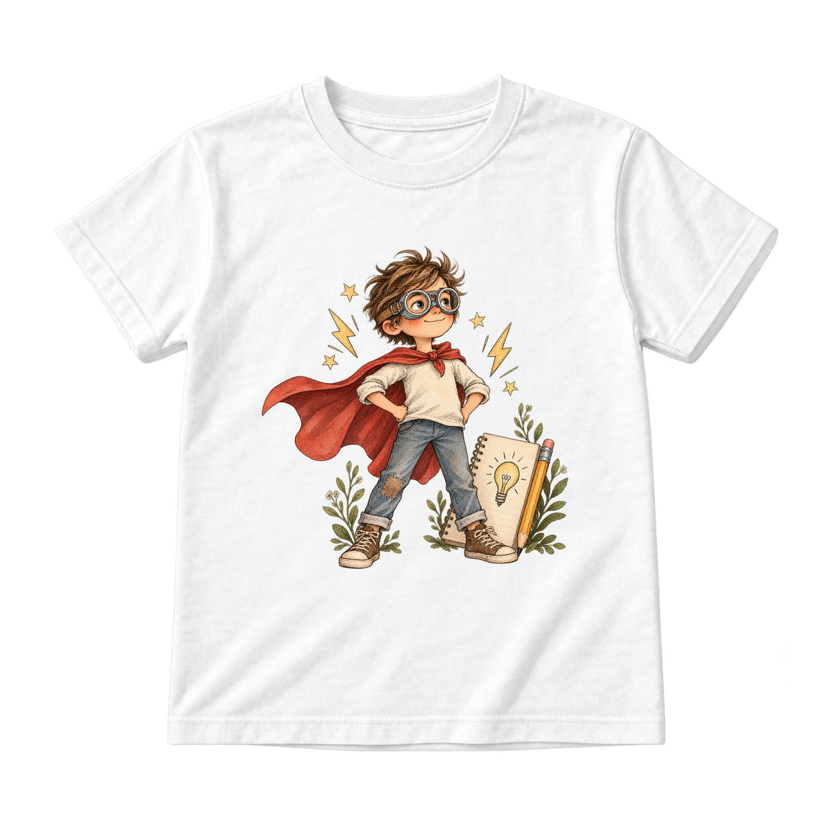 Storybook — Kid Superhero — Youth T-Shirt / White