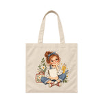 Storybook — Spunky Schoolgirl — Canvas Tote / Natural