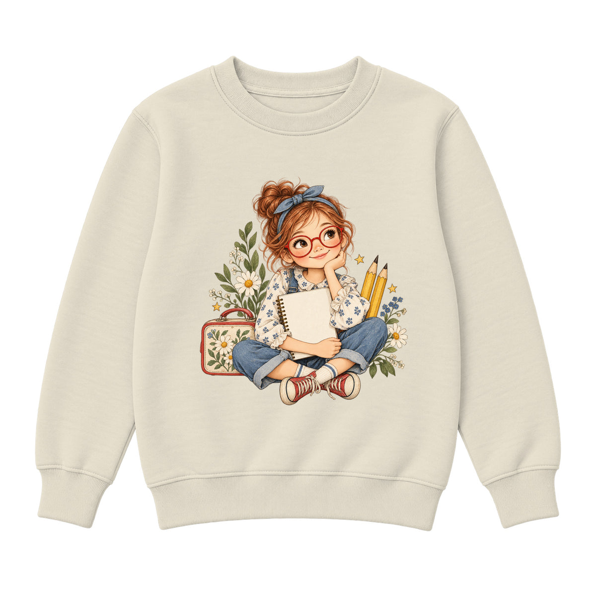 Storybook — Spunky Schoolgirl — Premium Youth Sweatshirt / Natural Heather
