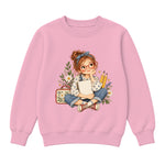 Storybook — Spunky Schoolgirl — Premium Youth Sweatshirt / Pink
