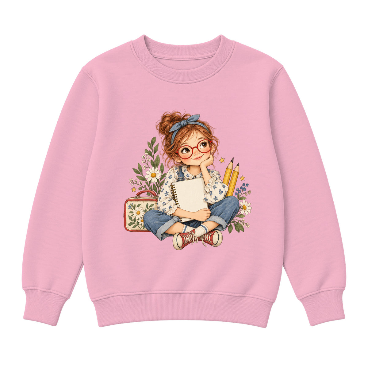 Storybook — Spunky Schoolgirl — Premium Youth Sweatshirt / Pink