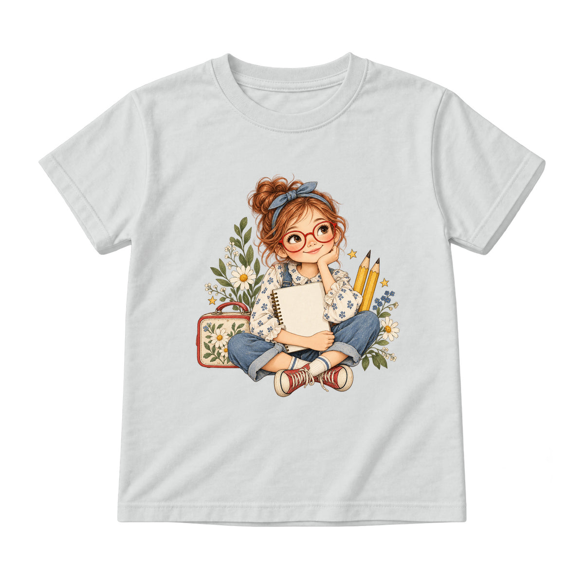 Storybook — Spunky Schoolgirl — Youth T-Shirt / Ash