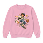 Storybook — School Comic Adventure — Premium Youth Sweatshirt / Pink