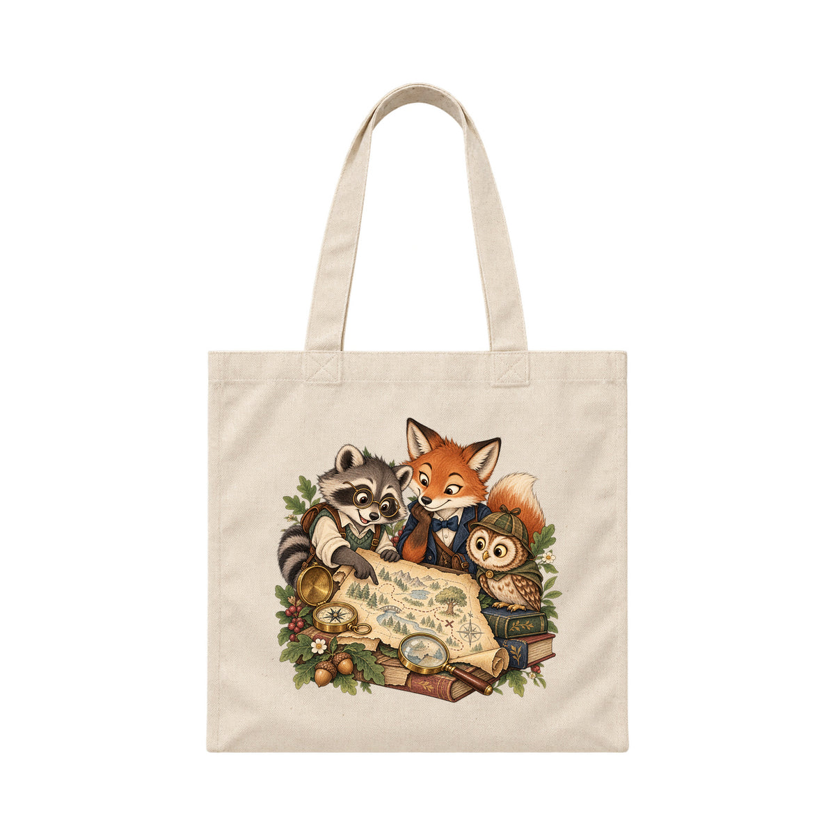 Storybook — Woodland Mystery Club — Canvas Tote / Natural