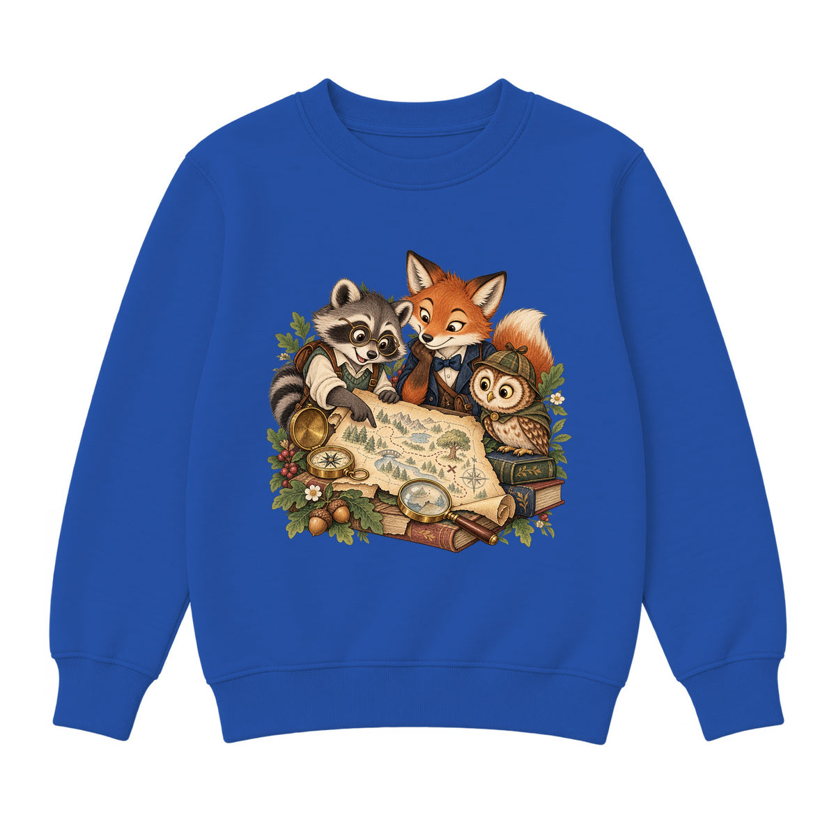 Storybook — Woodland Mystery Club — Classic Youth Sweatshirt / Royal