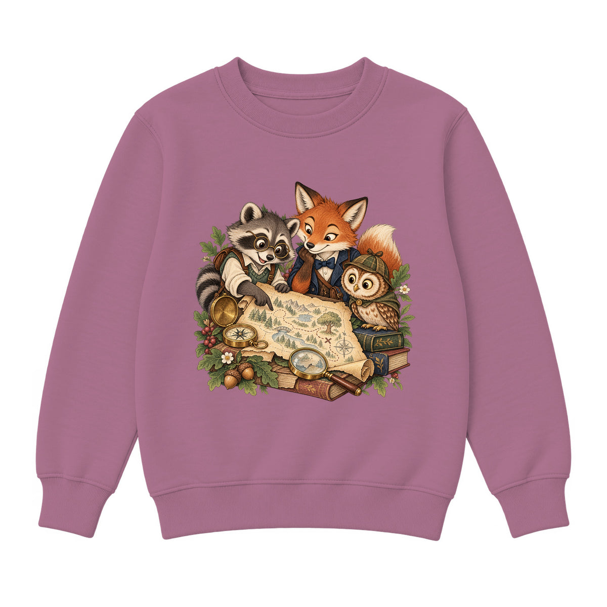 Storybook — Woodland Mystery Club — Premium Youth Sweatshirt / Mauvelous