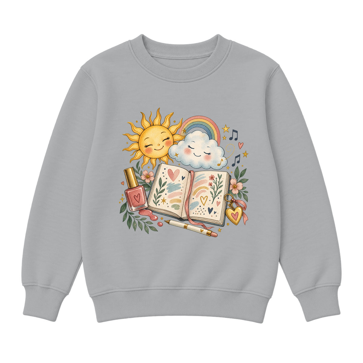 Storybook — Mood Journal — Classic Youth Sweatshirt / Athletic Heather