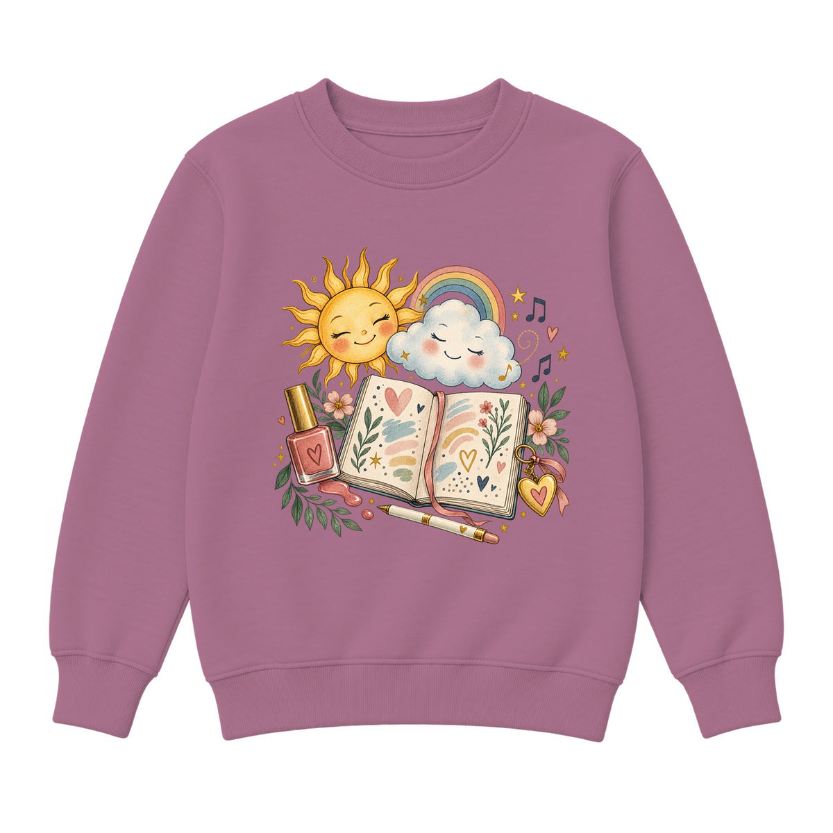 Storybook — Mood Journal — Premium Youth Sweatshirt / Mauvelous