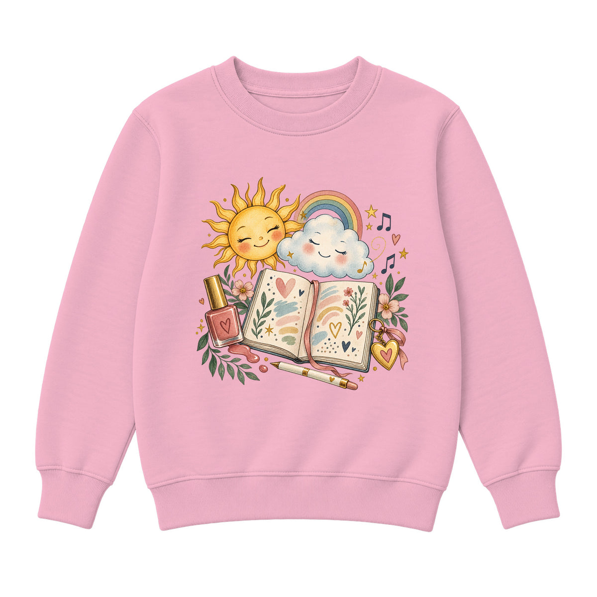 Storybook — Mood Journal — Premium Youth Sweatshirt / Pink