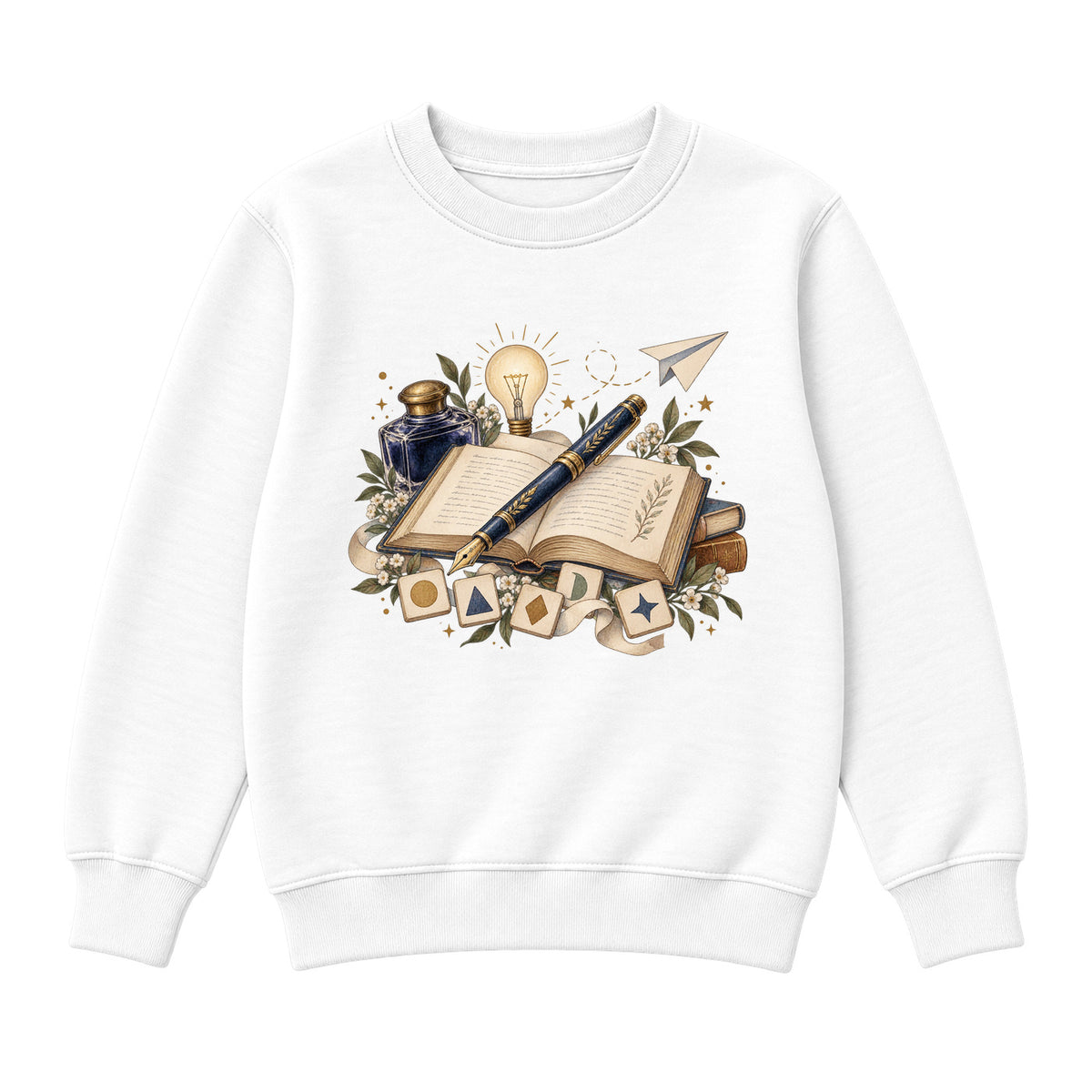 Storybook — Word Invention — Classic Youth Sweatshirt / White