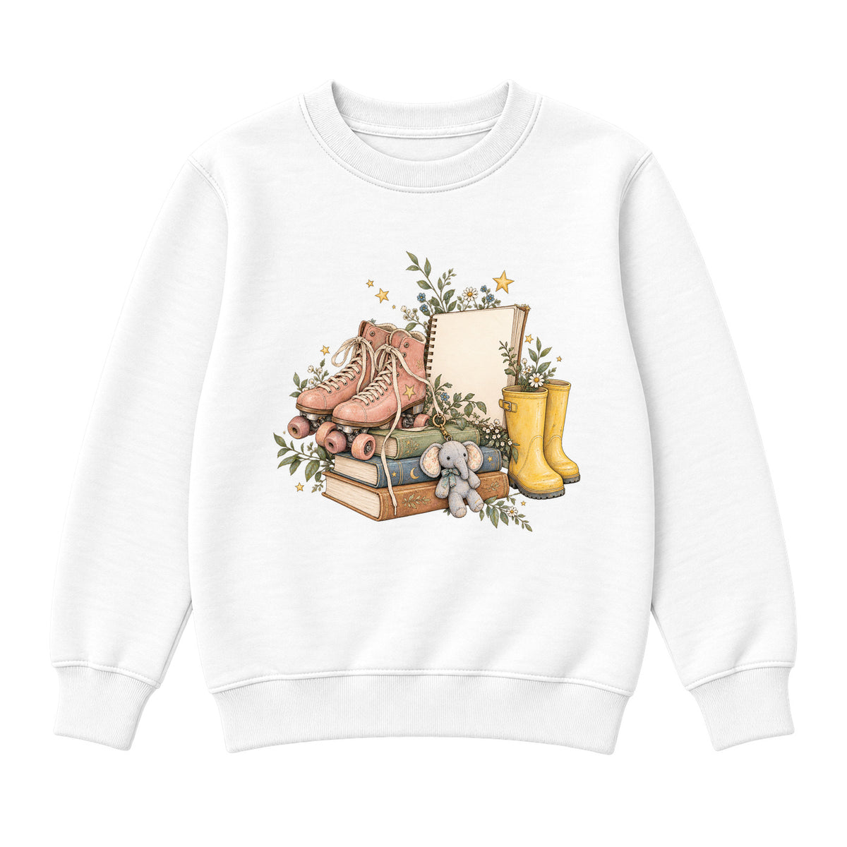 Storybook — Imaginative School Days — Classic Youth Sweatshirt / White