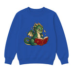Storybook — Library Dragon — Classic Youth Sweatshirt / Royal