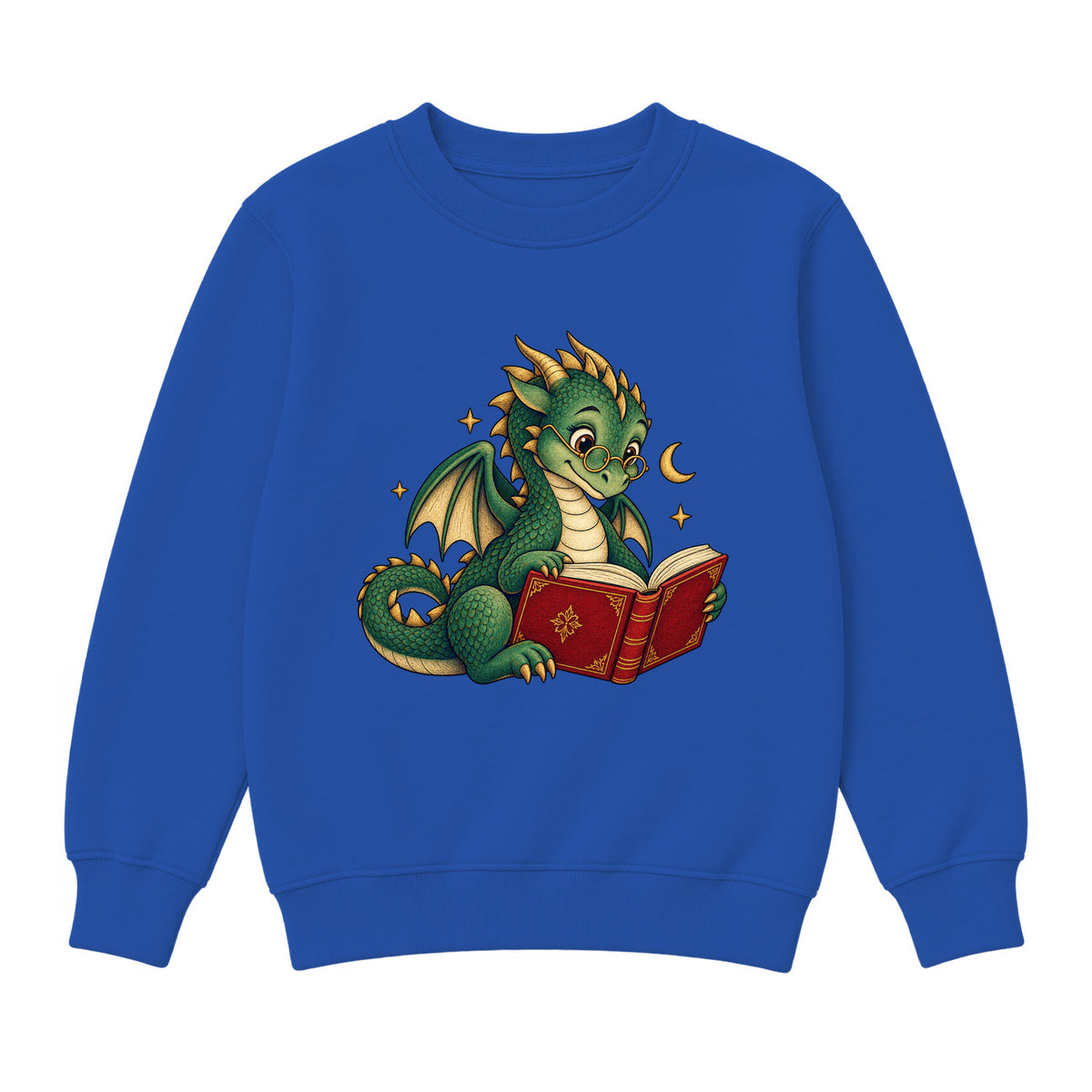 Storybook — Library Dragon — Classic Youth Sweatshirt / Royal