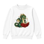 Storybook — Library Dragon — Classic Youth Sweatshirt / White
